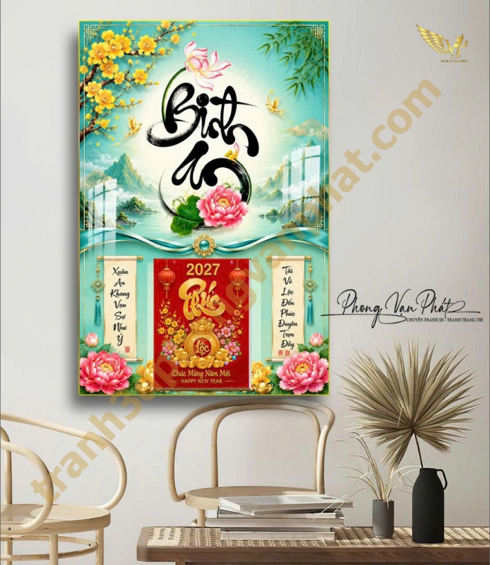 BỘ SƯU TẬP LỊCH GỖ TRÁNG GƯƠNG 2027 – MẪU MỚI CAO CẤP ĐÃ CÓ MẶT
