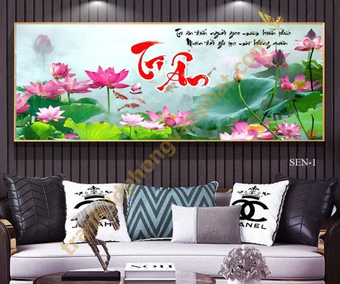 Tranh Hoa Sen Treo Tường Cao Cấp – Vẻ Đẹp Thanh Tao, Mang Tài Lộc Và Bình An