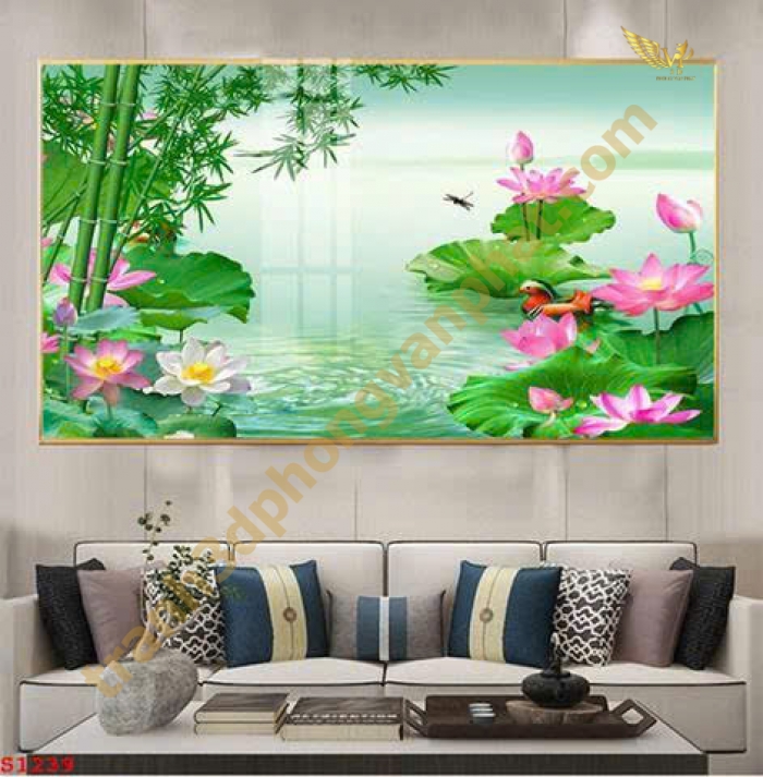 Tranh Hoa Sen Treo Tường Cao Cấp – Vẻ Đẹp Thanh Tao, Mang Tài Lộc Và Bình An