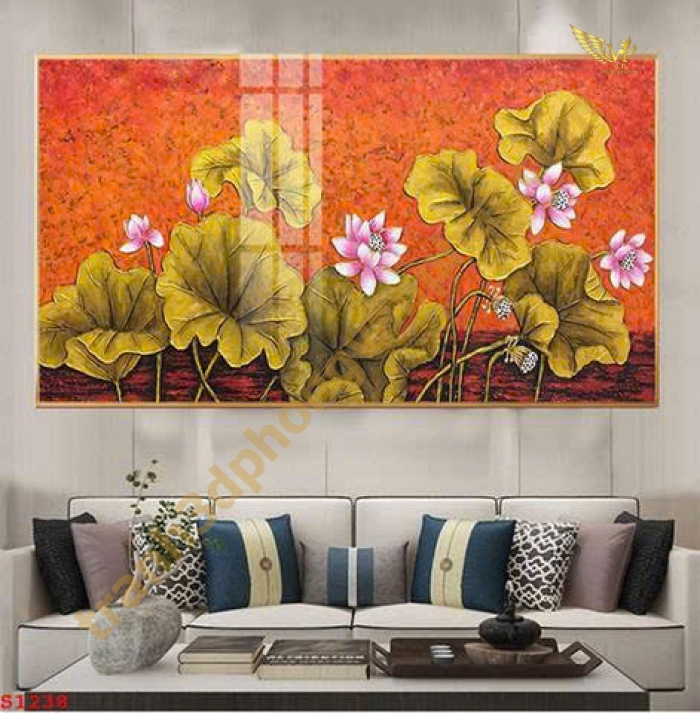 Tranh Hoa Sen Treo Tường Cao Cấp – Vẻ Đẹp Thanh Tao, Mang Tài Lộc Và Bình An
