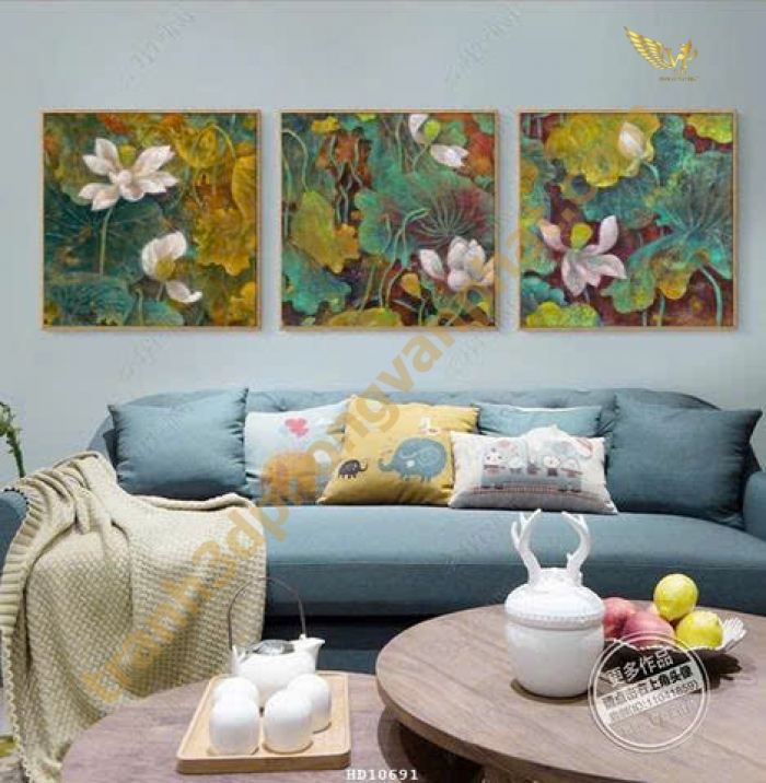 Tranh Hoa Sen Treo Tường Cao Cấp – Vẻ Đẹp Thanh Tao, Mang Tài Lộc Và Bình An