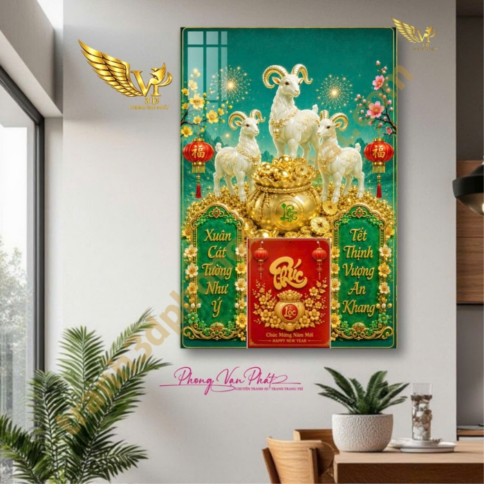 Đỉnh Cao Lịch Tết 2027: Lịch Gỗ Tráng Gương Đinh Mùi 3D Phong Vạn Phát