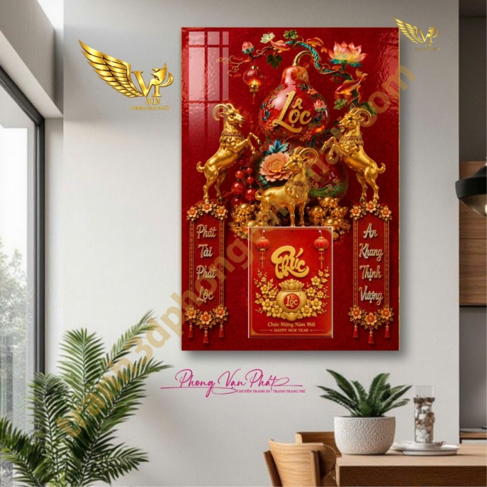 Đỉnh Cao Lịch Tết 2027: Lịch Gỗ Tráng Gương Đinh Mùi 3D Phong Vạn Phát