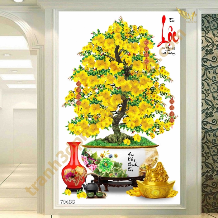  Tranh Hoa Mai Vàng – Ý Nghĩa Phong Thủy, Vẻ Đẹp Và Cách Chọn Tranh Mang Tài Lộc