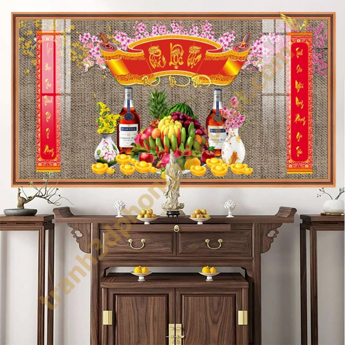 Tranh Kính 3D Cửu Huyền Thất Tổ Cao Cấp – Sang Trọng Cho Phòng Thờ