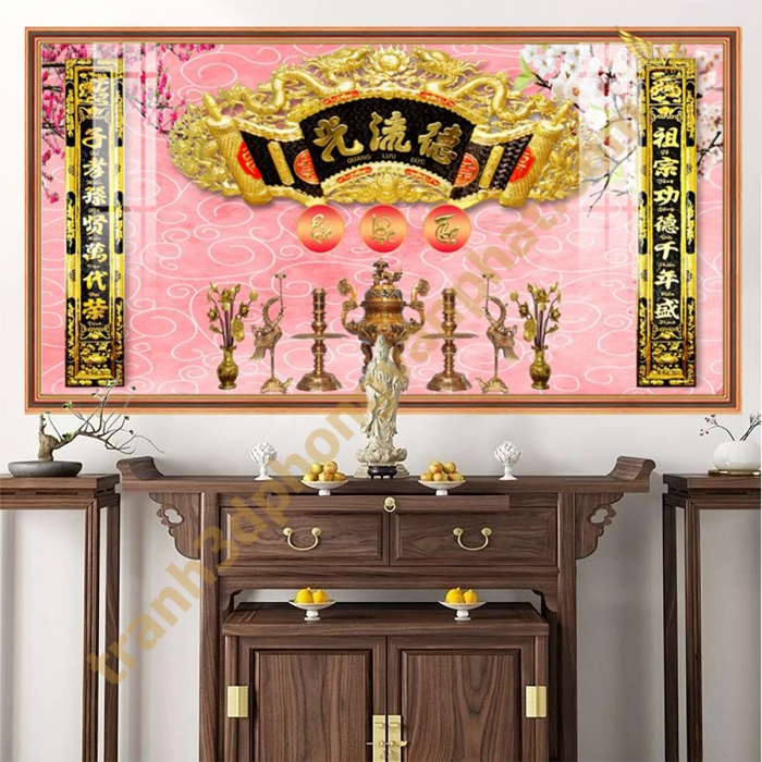 Tranh Kính 3D Cửu Huyền Thất Tổ Cao Cấp – Sang Trọng Cho Phòng Thờ