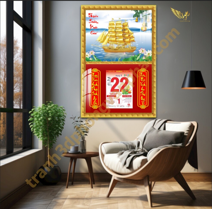 Lịch tết 2024 - Thiết kế và sản xuất tranh lịch cho tặng theo yêu cầu