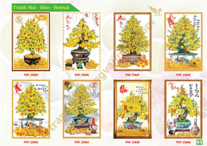 Tranh Hoa Mai Vàng – Vẻ đẹp rực rỡ và ý nghĩa trong đời sống người dân miền Nam