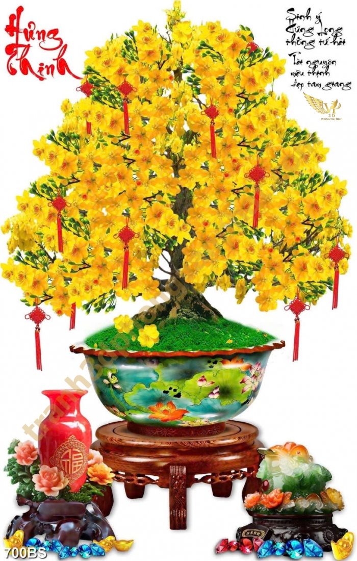 Tranh Hoa Mai Vàng – Vẻ đẹp rực rỡ và ý nghĩa trong đời sống người dân miền Nam