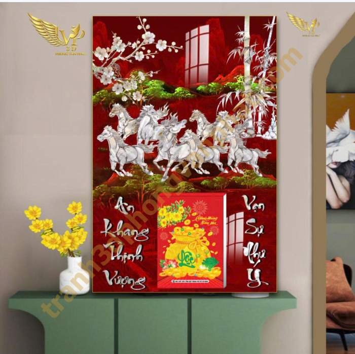 Lịch gổ tráng gương - Thiết kế và in lịch tết theo yêu cầu