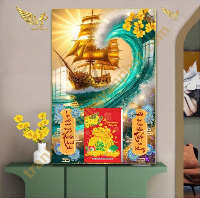 Lịch gổ tráng gương - Thiết kế và in lịch tết theo yêu cầu