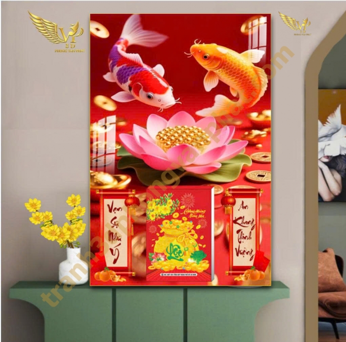 Lịch gổ tráng gương - Thiết kế và in lịch tết theo yêu cầu