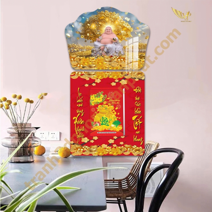 Lịch gổ tráng gương Phong Vạn Phát 