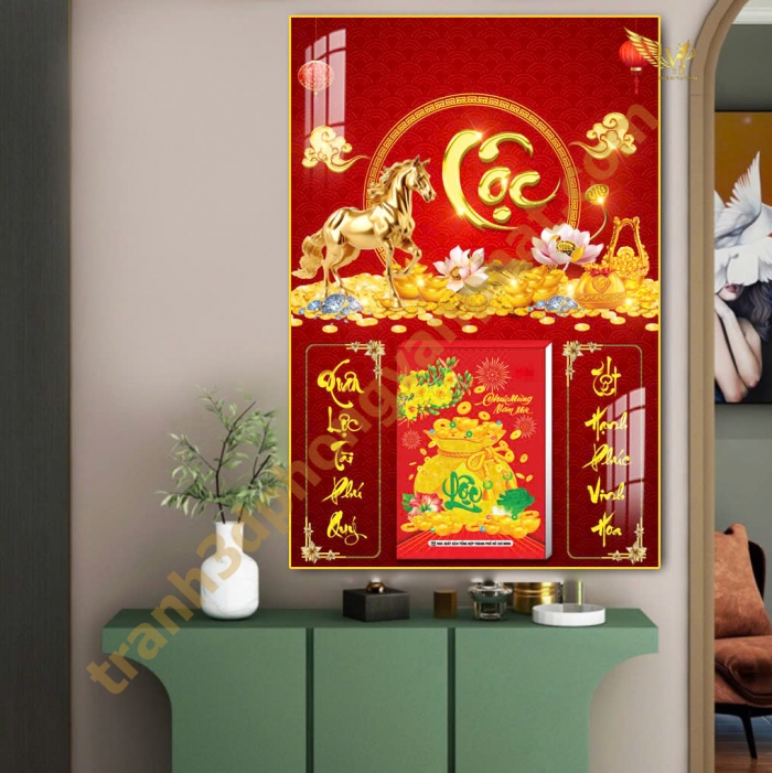 Lịch gổ tráng gương - Thiết kế và in lịch tết theo yêu cầu