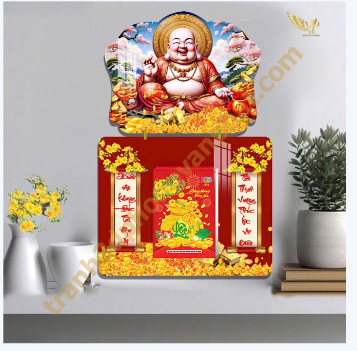 Lịch gổ tráng gương Phong Vạn Phát 