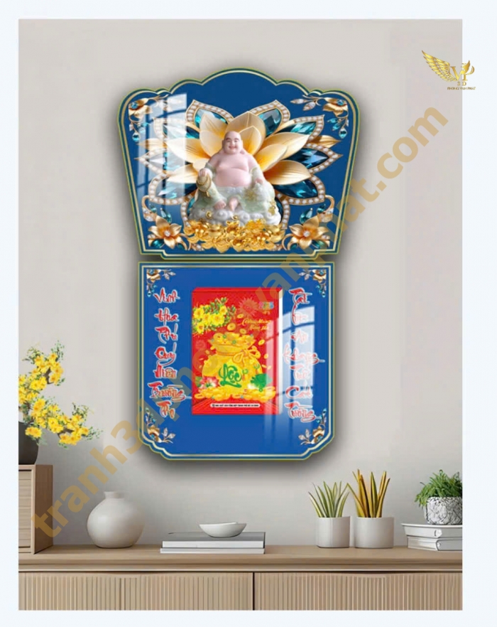 Lịch gổ tráng gương Phong Vạn Phát 