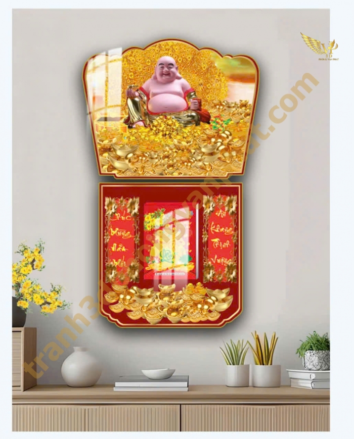 Lịch gổ tráng gương Phong Vạn Phát 