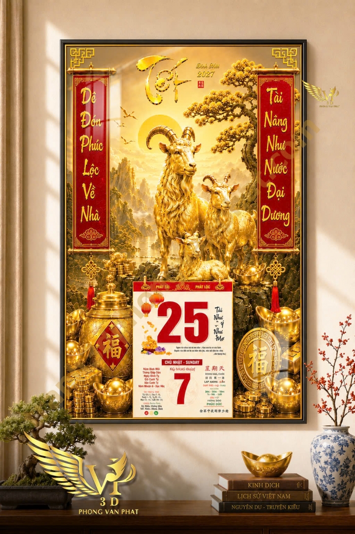 LỊCH TẾT 2027 CAO CẤP – IN LOGO DOANH NGHIỆP