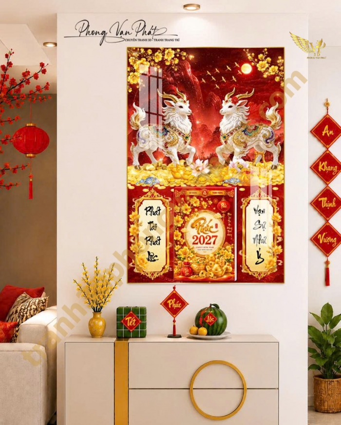 Lịch Gỗ Tráng Gương Tết 2027 – Quà Tặng Doanh Nghiệp Sang Trọng